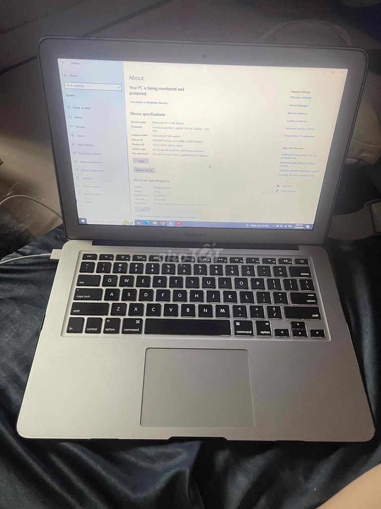 Apple MacBook Air i7 8GB/256GB Like New. Mua bán Laptop tại Thành phố Vũng Tàu Bà Rịa - Vũng Tàu được đăng bởi Thanh Tuyền  hình 1