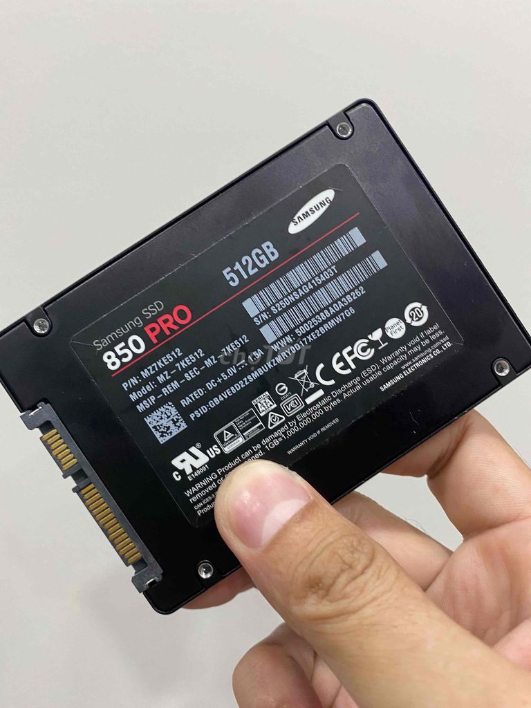 Samsung SSD 512G loại Pro cao cấp zin all Win 10