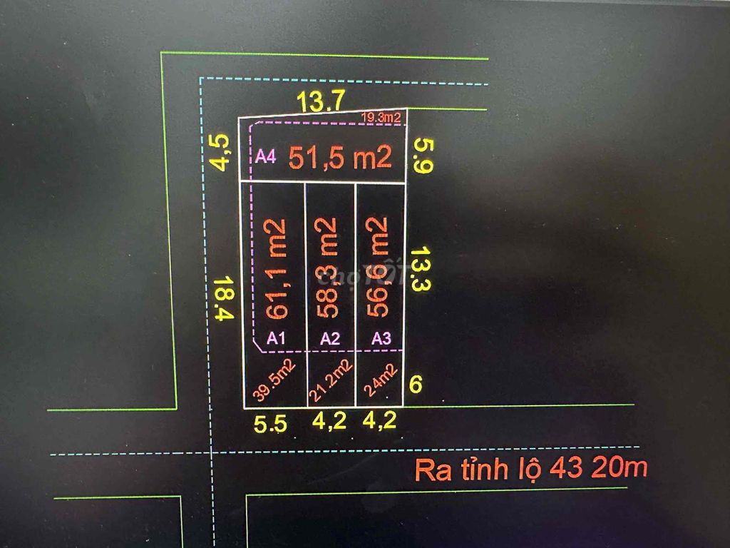 ĐẤT PHÂN LÔ NGAY CẦU GÒ DƯA TAM BÌNH HẺM XE TẢI QUAY ĐẦU GIÁ 40TR/m2.