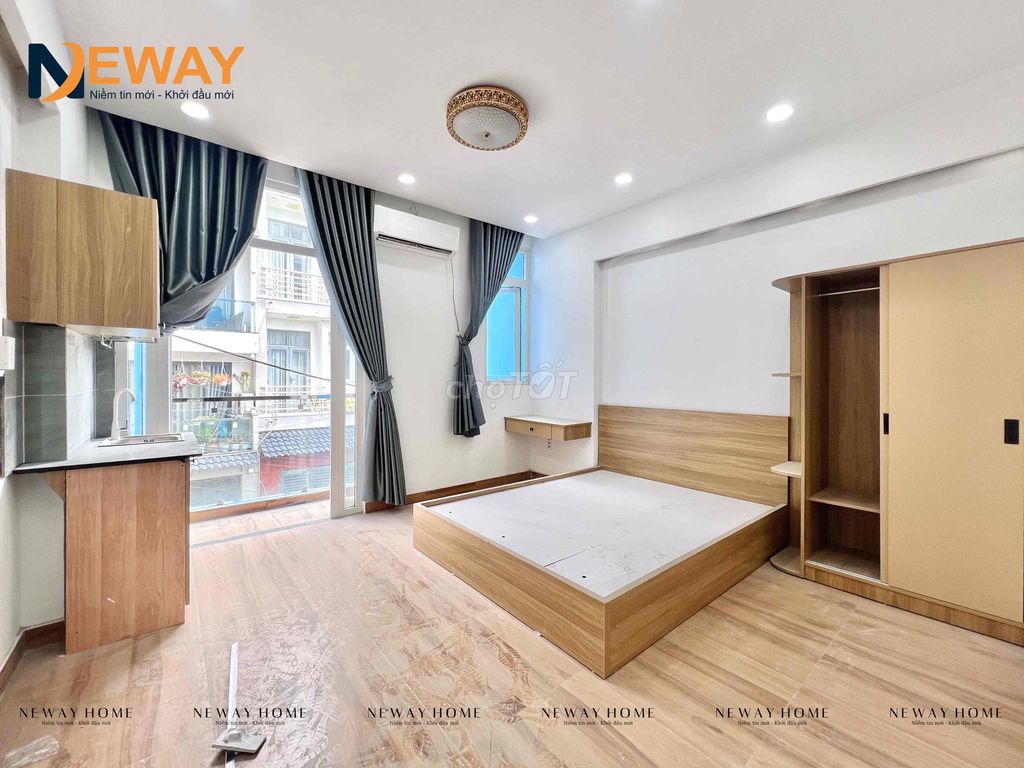 Studio Ban công, SẴN NỘI THẤT, ĐANG HOÀN THIỆN, GIỮ PHÒNG ĐẾN 1/8