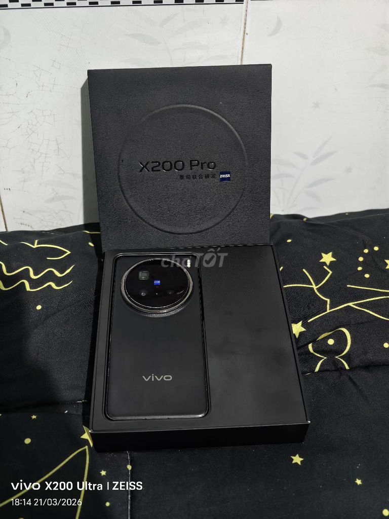 Vivo X200 Pro 256GB Đen có giao lưu. Mua bán Điện thoại tại Thị xã Bến Cát Bình Dương được đăng bởi Trân Trần hình 1