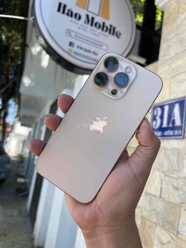 iPhone 16 Pro 128Gb Gold Lock CNC đẹp keng