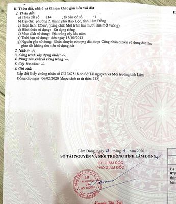 đất đồi cao view thoáng trung tâm BL
