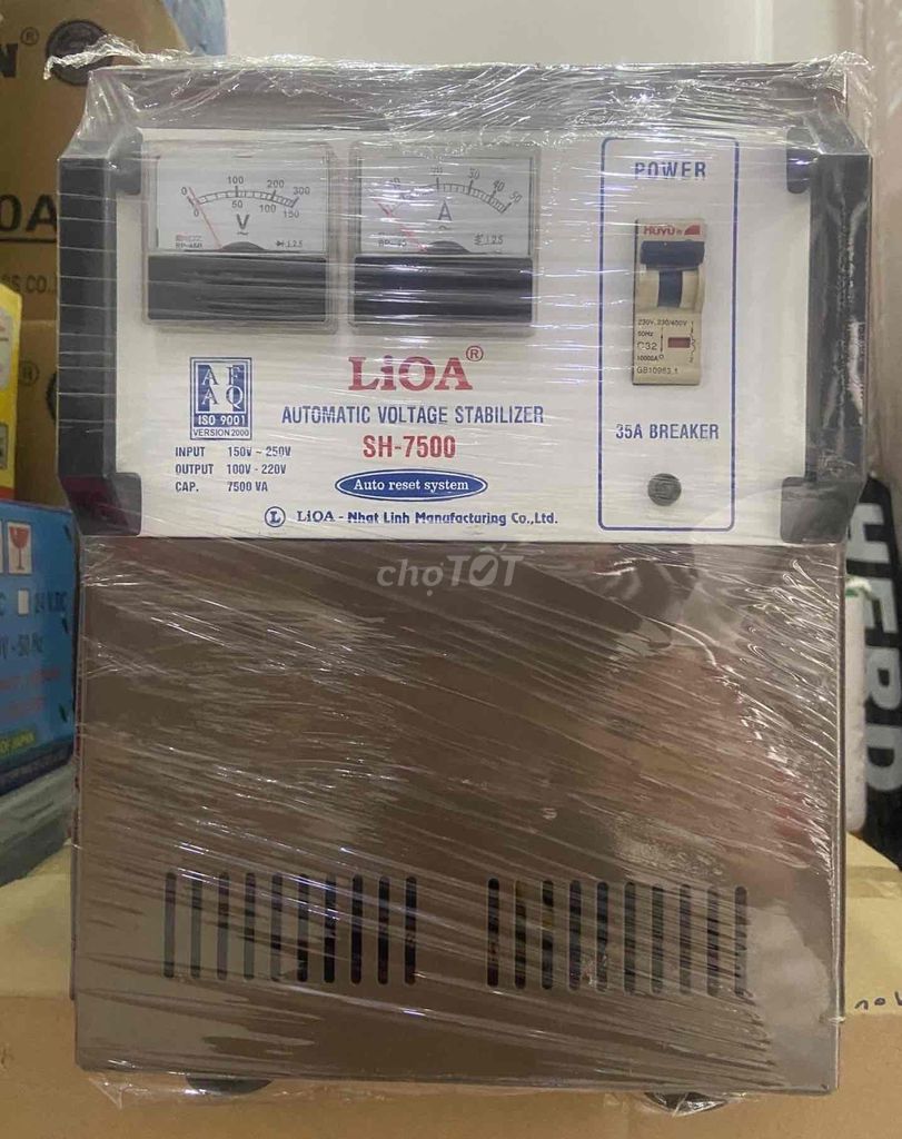 Ổn áp lioa chính hãng- Thanh lý 7.5kva Sh -dây đồg