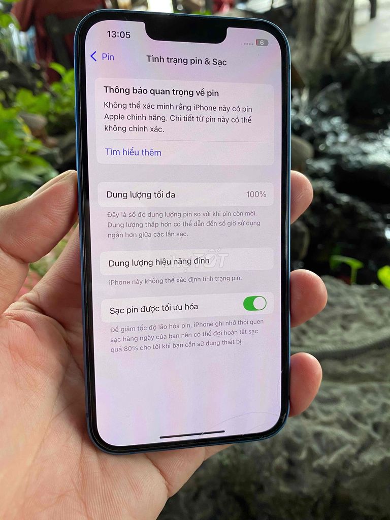 iphone 13 128g pin 100%. quốc tế bao main màn zin