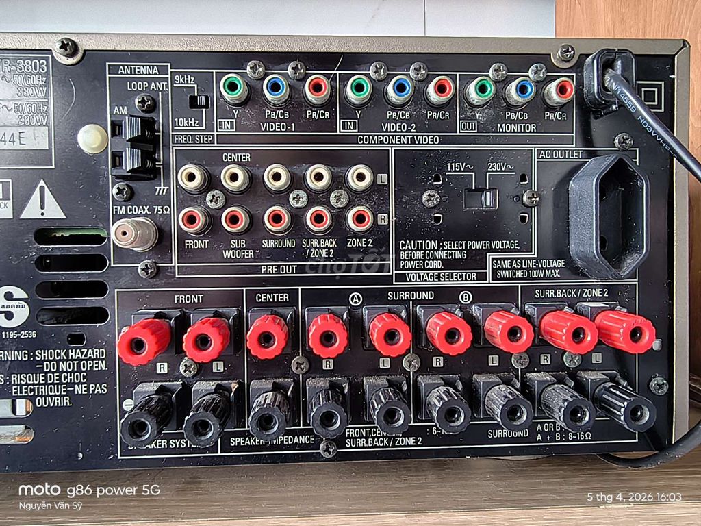 Amply Denon AVR-3803. Mua bán Tivi, Âm thanh tại Quận Bắc Từ Liêm Hà Nội được đăng bởi nguyễn văn sỹ hình 1