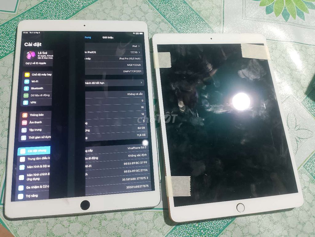Apple iPad Pro 10.5 64GB Trắng, Vàng. Mua bán Máy tính bảng tại Huyện An Minh Kiên Giang được đăng bởi Lê Sol hình 1