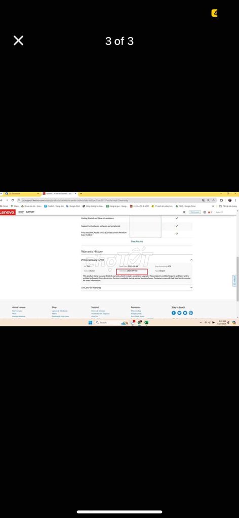 lenovo tab m9 còn bh hãng 9/25