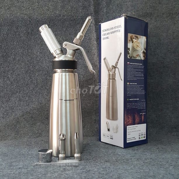 Bình xịt kem tươi Cream Whipper Inox 500ml