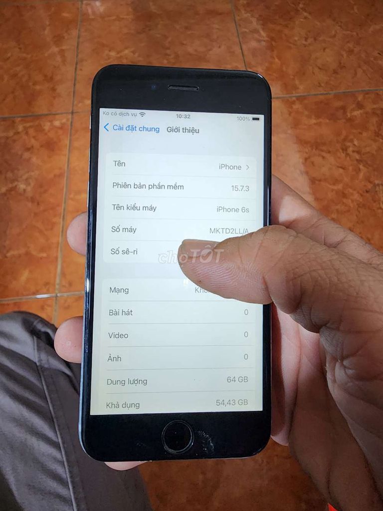 Apple iPhone 6s 64GB Bạc. Mua bán Điện thoại tại Quận Bình Thạnh Tp Hồ Chí Minh được đăng bởi tùng  hình 1