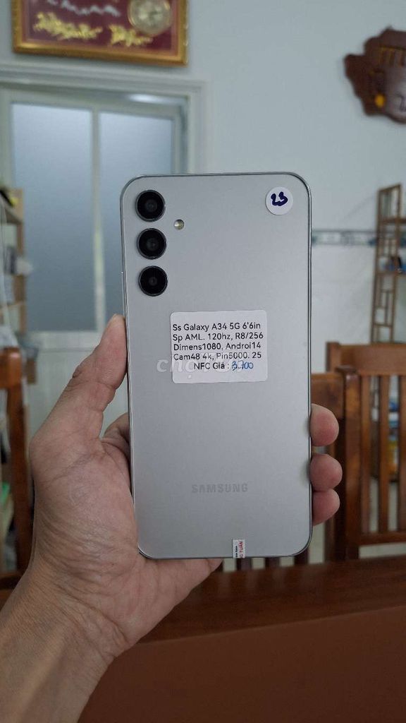 Samsung Galaxy A34 5G 256GB Bạc. Mua bán Điện thoại tại Thành phố Thủ Dầu Một Bình Dương được đăng bởi TTMobileBD hình 1