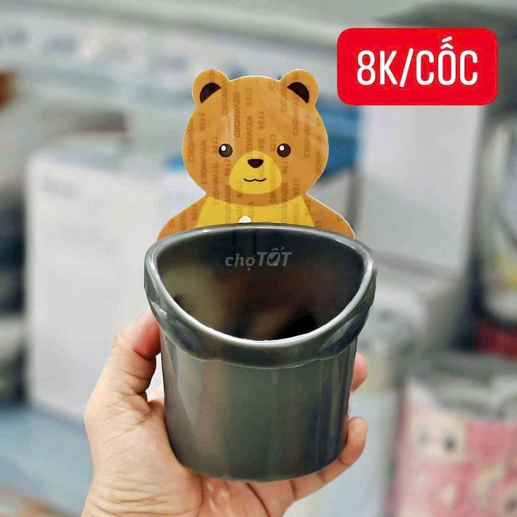Cốc gấu dán tường đựng bàn chải đa năng. Mua bán Dụng cụ nhà bếp tại Quận Ninh Kiều Cần Thơ được đăng bởi Lê Trọng Khôi hình 1