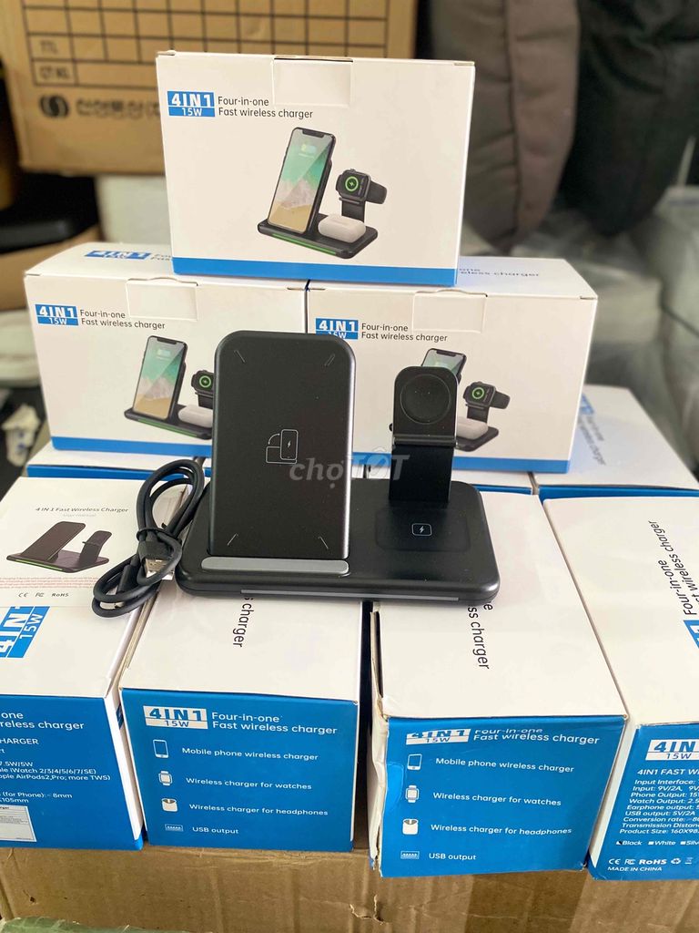 Đế Sạc nhanh đa năng 4in1 hàng nhập khẩu. Mua bán Phụ kiện (Màn hình, Chuột...) tại Quận 1 Tp Hồ Chí Minh được đăng bởi Hoàng Toàn hình 1