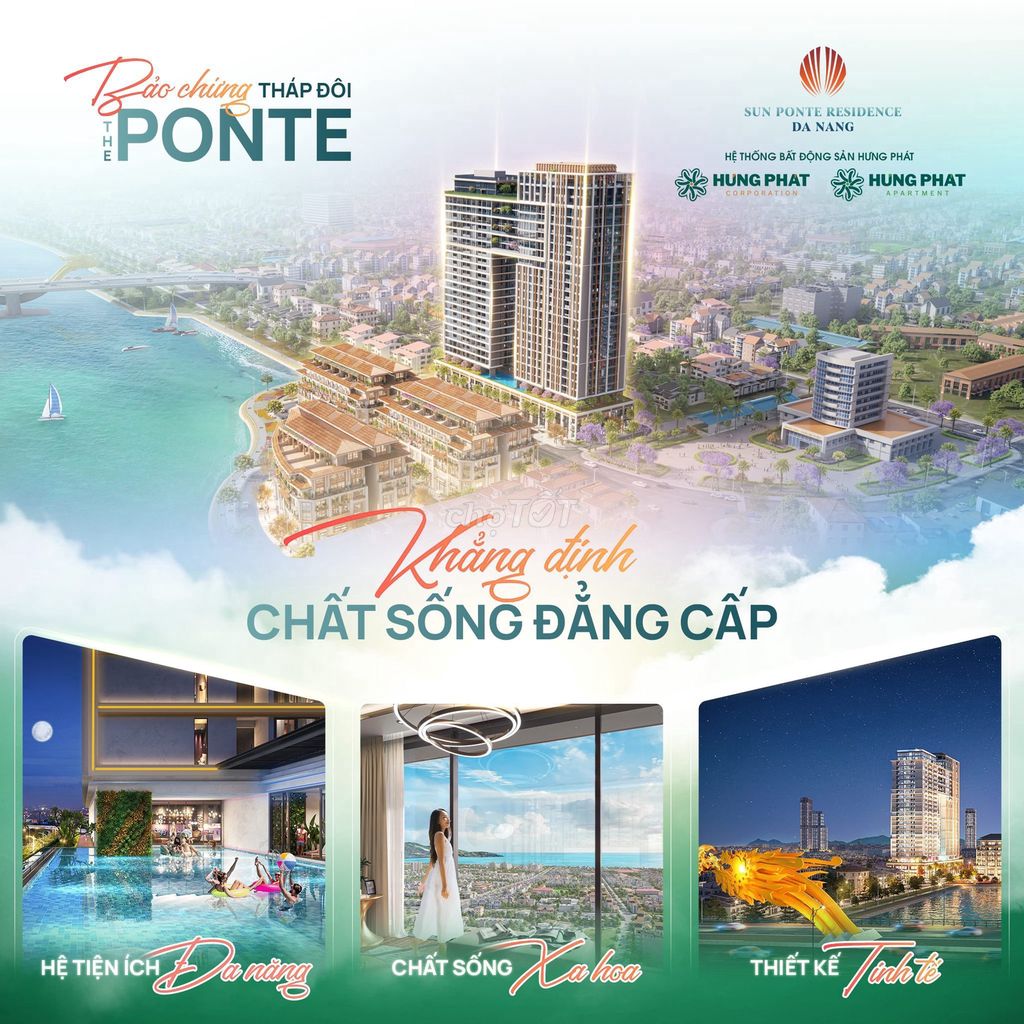 NHƯỢNG LẠI CĂN CÒN LẠI GIÁ TỐT - CĂN HỘ CAO CẤP SUN PONTE RESIDENCE ĐN