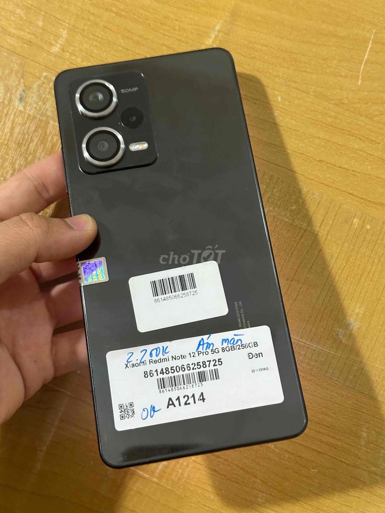 Redmi Note 12 Pro 5G 256GB Đen Đã sử dụng. Mua bán Điện thoại tại Thành phố Thủ Đức Tp Hồ Chí Minh được đăng bởi Hiếu hình 1