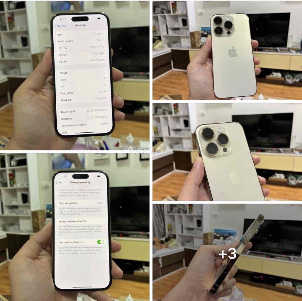 Apple iPhone 14 Pro 512GB Gold FULLBOX 05/2026. Mua bán Điện thoại tại Quận Thanh Xuân Hà Nội được đăng bởi Nguyễn Huy Dũng hình 1