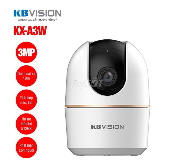 Camera wifi 3MP KBVISION KX-A3W hàng mới