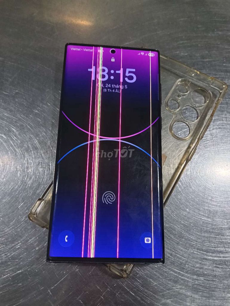 Samsung Galaxy S22 Ultra Đen màn hình sọc. Mua bán Điện thoại tại Huyện Thanh Bình Đồng Tháp được đăng bởi Trần Văn Khá hình 1