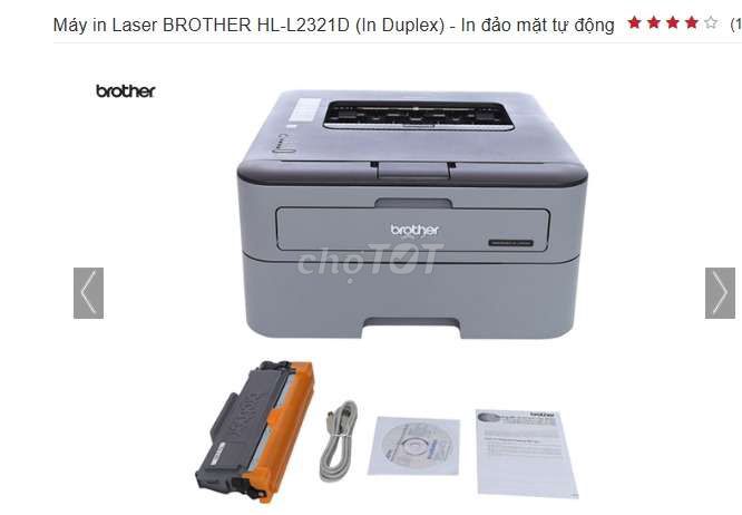 Máy in Laser Brother HL-L2321D Xám nguyên hộp. Mua bán Đồ dùng văn phòng tại Thành phố Huế Thừa Thiên Huế được đăng bởi Hùng Trương hình 1