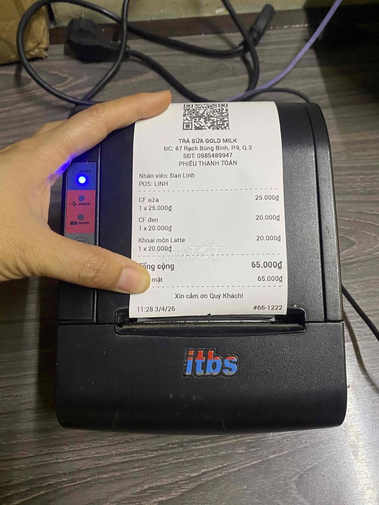 tly máy in bill dùng dt tính tiền free. Mua bán Đồ dùng văn phòng tại Quận 3 Tp Hồ Chí Minh được đăng bởi Linh hình 1