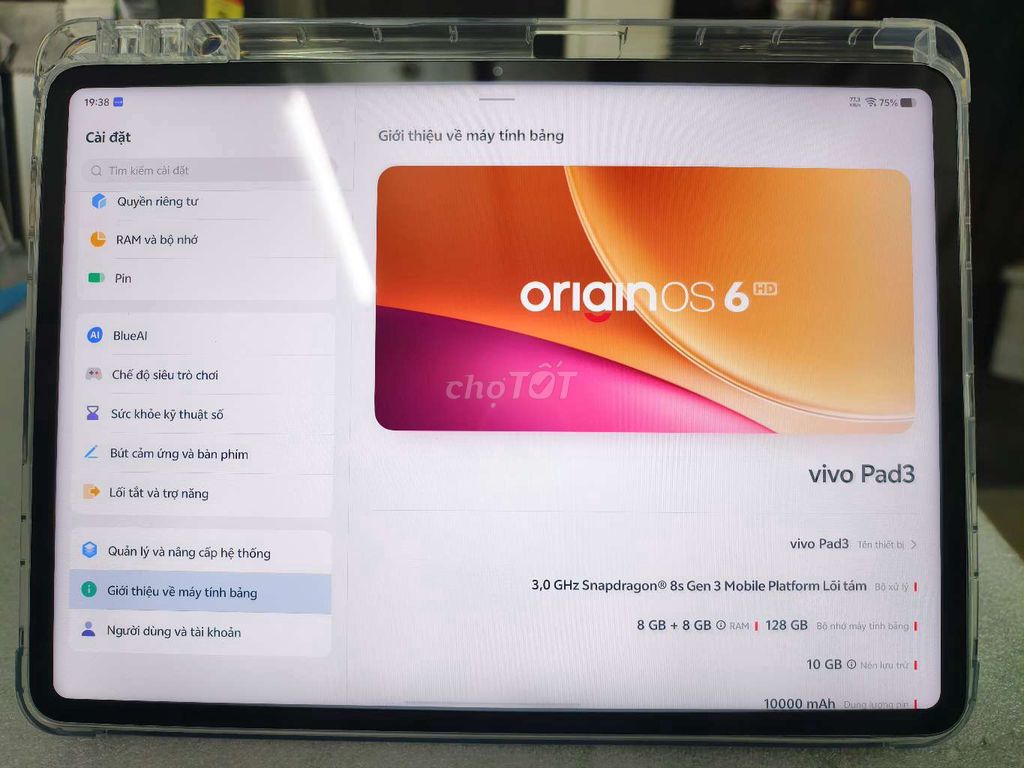 Vivo Pad 3 8GB/128GB Xám. Mua bán Máy tính bảng tại Quận Tân Bình Tp Hồ Chí Minh được đăng bởi Cherry Store hình 1