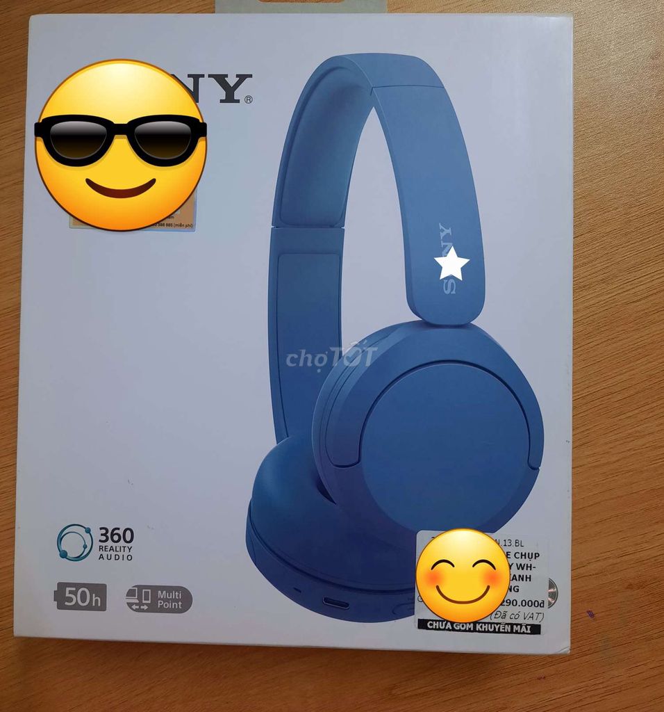 Tai nghe Sony WH-CH520 Xanh. Mua bán Tivi, Âm thanh tại Quận Ngũ Hành Sơn Đà Nẵng được đăng bởi Huỳnh Vũ Nhật Minh hình 1