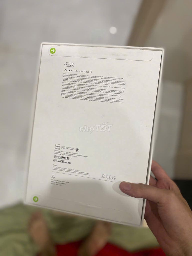 Ipad Air M2 128GB WIFI Xách Tay Từ Mỹ Chưa Unbox