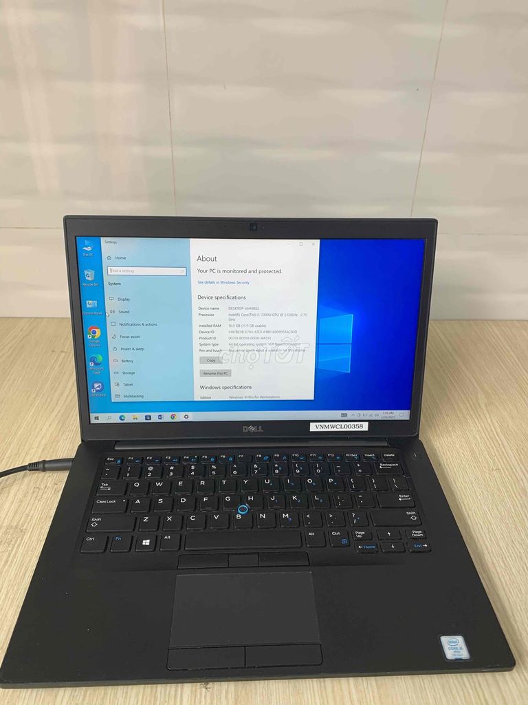 Laptop dell latitude 7480 i5-7300, ram 16g,