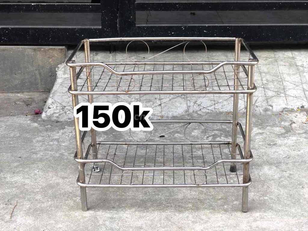 Kệ đựng chén bát Inox 2 tầng chắc chắn. Mua bán Tủ, kệ gia đình tại Quận Thanh Khê Đà Nẵng được đăng bởi ĐỒ GIA DỤNG CŨ hình 1