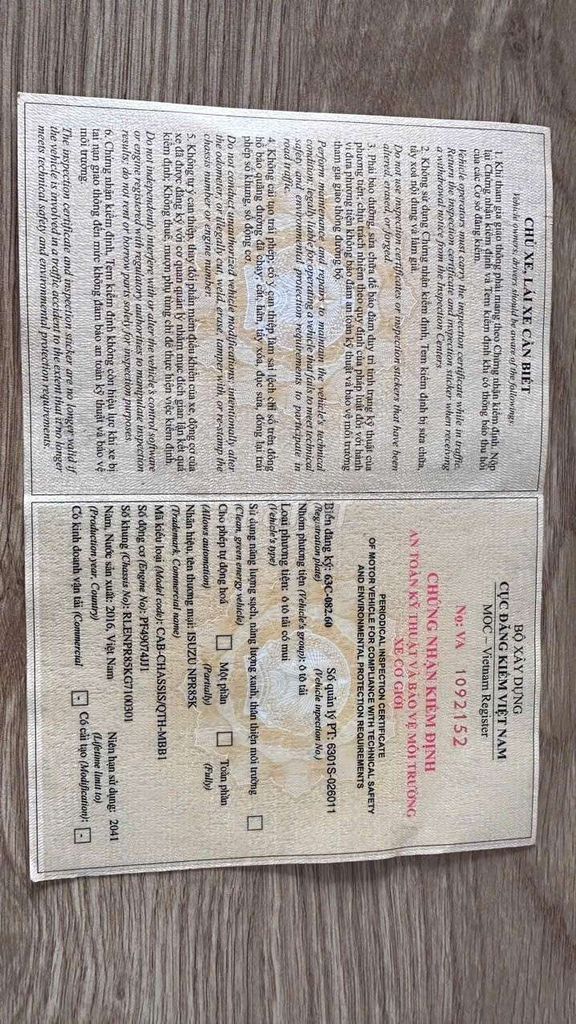 BÁN GẤP Isuzu 3.4 tấn đời 2016 thùng bạt 5m32. Mua bán Xe tải, xe ben tại Thành phố Thuận An Bình Dương được đăng bởi Hồ Xe Tải hình 16