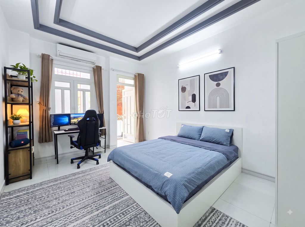 Phòng tách bếp ngay khu Tân Quy Quận 7 đầy đủ nội thất gần Lotte
