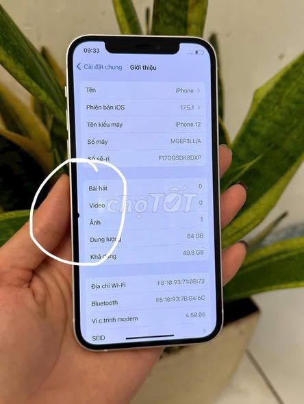 Apple iPhone 12 64GB Trắng Màn mực. Mua bán Điện thoại tại Quận 1 Tp Hồ Chí Minh được đăng bởi Hội Đồ Điện Tử hình 1
