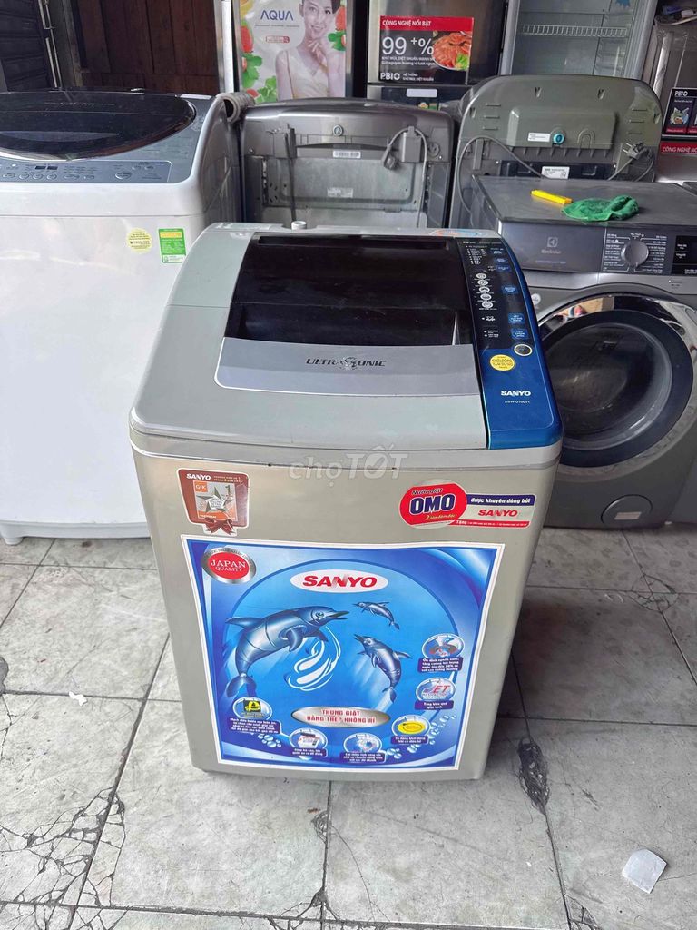 Máy giặt sanyo 7kg, bao ship lắp, giá hssv 🤩🤩. Mua bán Máy giặt tại Thành phố Dĩ An Bình Dương được đăng bởi Thành Long hình 1
