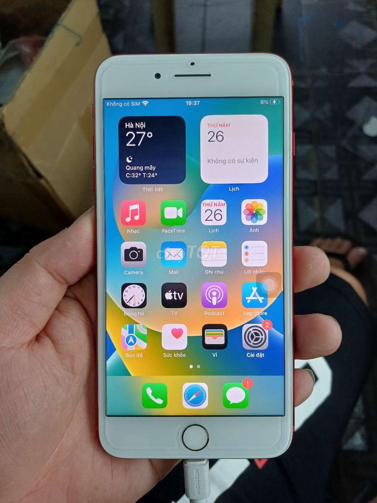 Apple iPhone 8 Plus 64GB Đỏ. Mua bán Điện thoại tại Thành phố Nam Định Nam Định được đăng bởi Thắng Nguyễn hình 1