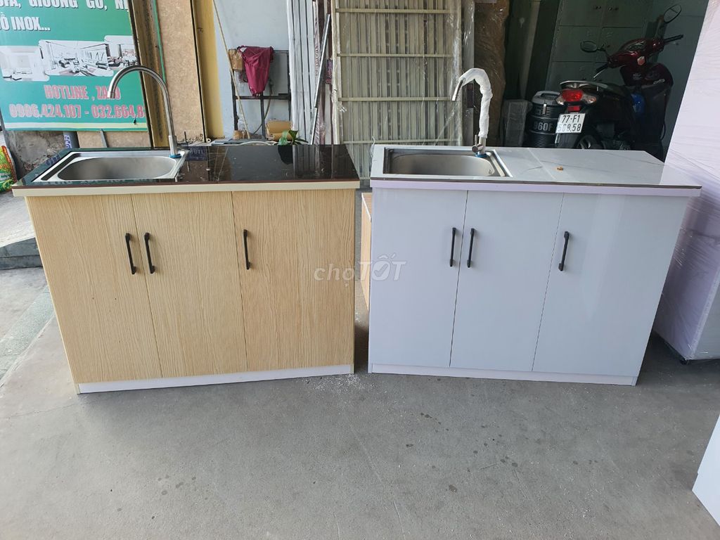 tủ bếp nhựa đài loan - tủ bếp mini hàng có sẵn. Mua bán Tủ, kệ gia đình tại Quận 10 Tp Hồ Chí Minh được đăng bởi Nội Thất Gía Sỉ HCM  hình 1