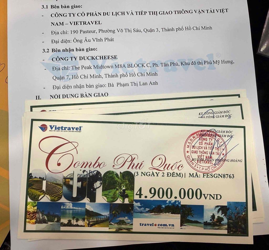 Combo phú quốc e dư 20 vé 4tr9 de lai 3tr9. Du lịch tại Quận 7 Tp Hồ Chí Minh được đăng bởi Phạm Thị Lan Anh hình 1