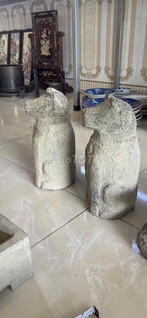 Tượng chó đá Thanh Hóa. Mua bán Đồ sưu tầm, đồ cổ tại Thành phố Tam Điệp Ninh Bình được đăng bởi Dương Thế Ah hình 1