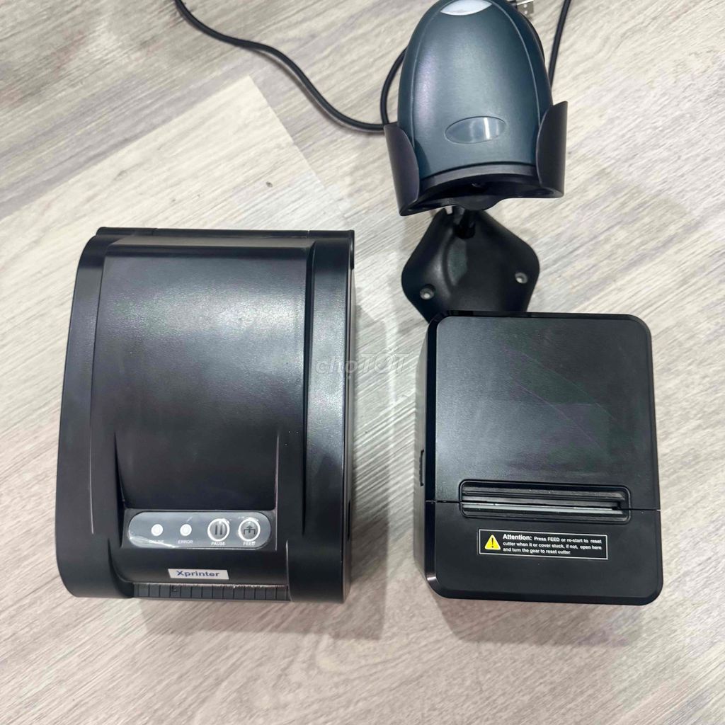Combo máy in hóa đơn/ máy in mã vạch / máy quét. Mua bán Đồ dùng văn phòng tại Quận Bình Thạnh Tp Hồ Chí Minh được đăng bởi Cửa hàng Thiết bị điện tử QPOS hình 1