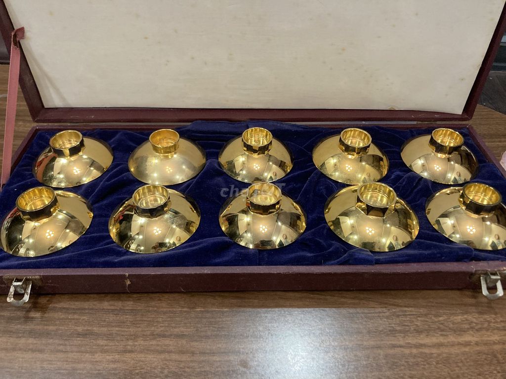 Bộ chén uống rượu mạ vàng 24K Nhật Bản. Mua bán Dụng cụ nhà bếp tại Quận Hai Bà Trưng Hà Nội được đăng bởi Tất Thắng hình 1