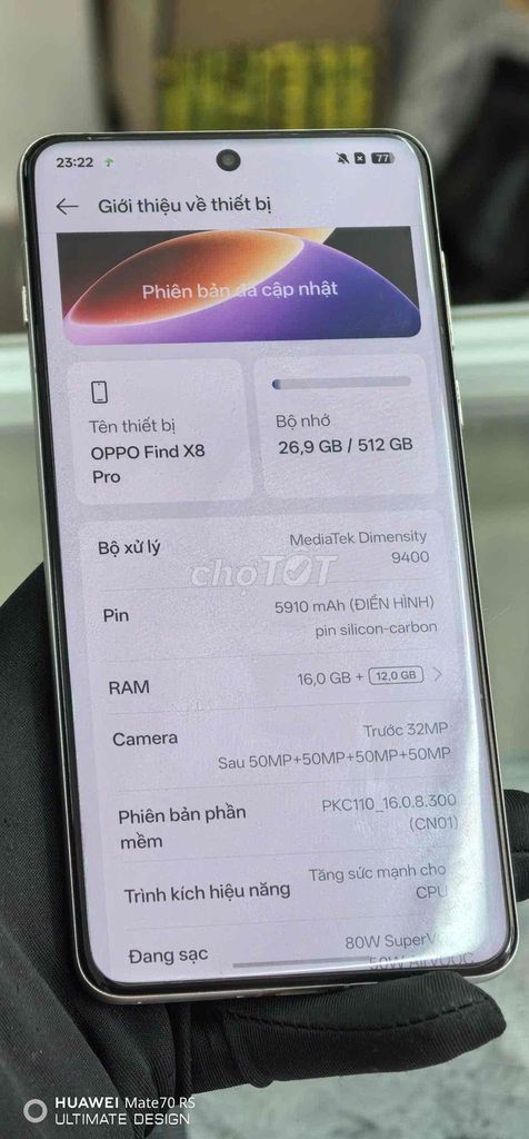 Oppo Find X8 Pro 16GB/512GB Trắng. Mua bán Điện thoại tại Thành phố Đà Lạt Lâm Đồng được đăng bởi Lộc Lá Mô Bai hình 1
