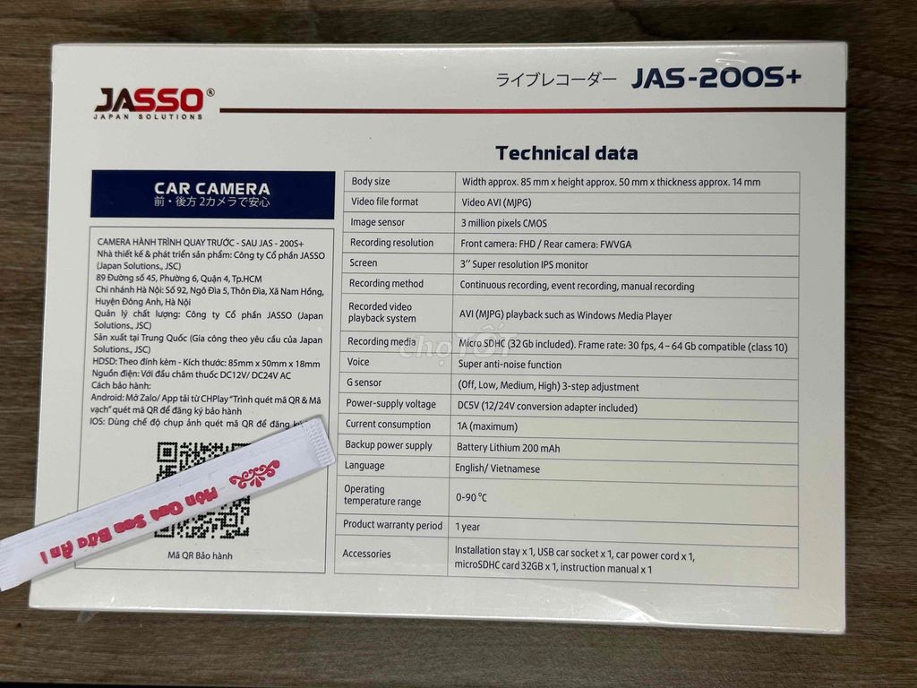 camera hành trình Jasso J200+, mới fullbox. Mua bán Máy ảnh, Máy quay tại Quận 4 Tp Hồ Chí Minh được đăng bởi thanh toàn hình 1