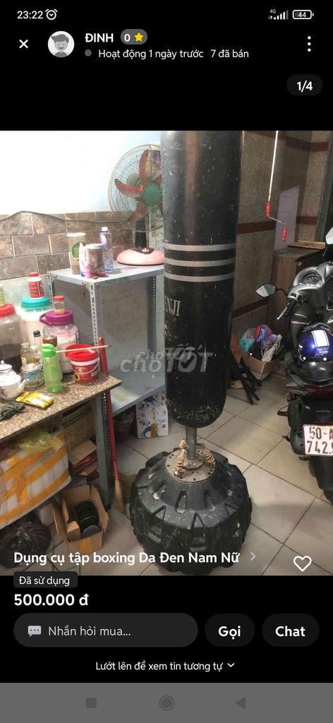 Bao cát trụ đứng Da Đen. Mua bán Đồ thể thao, Dã ngoại tại Huyện Hóc Môn Tp Hồ Chí Minh được đăng bởi Tý hình 1