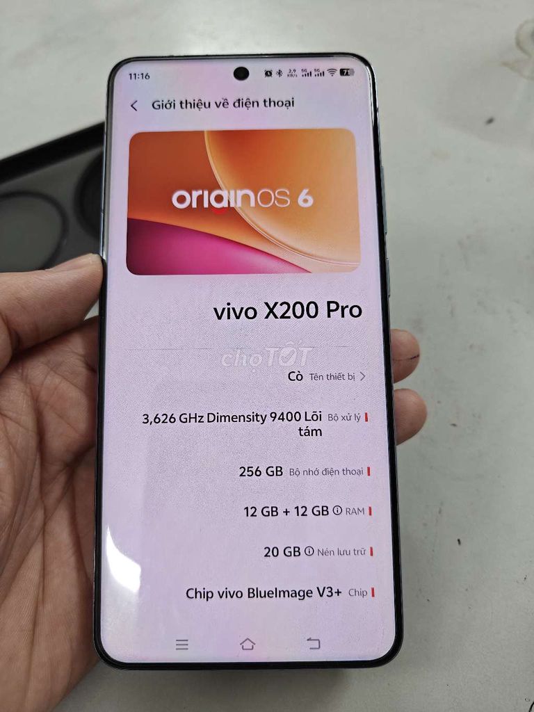 Vivo X200 Pro 256GB Xanh. Mua bán Điện thoại tại Quận Hoàng Mai Hà Nội được đăng bởi Tú hình 1