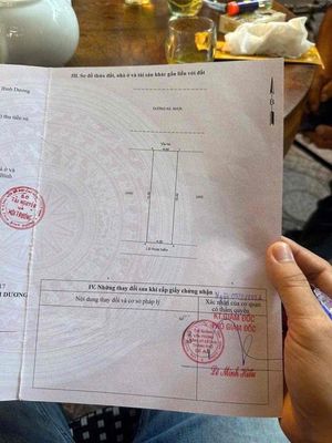 chinh chủ cần bán gấp lô đất kdc phú mỹ hiệp TDH dĩ an