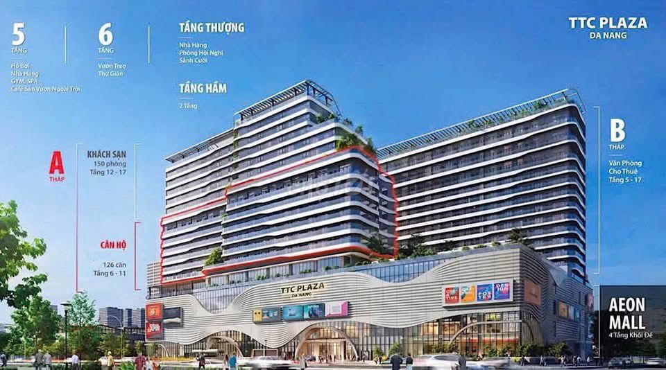 Квартира прямо над торговым центром AEON MALL Дананг
