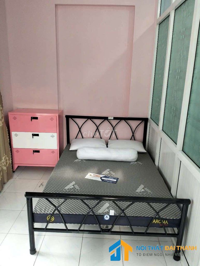 Giường sắt 1M4 kiểu ĐanChéo, GIÁSIÊURẺ, HỎATỐC HCM. Mua bán Giường, chăn ga gối nệm tại Quận Tân Phú Tp Hồ Chí Minh được đăng bởi NỘI THẤT ĐẠI THÀNH hình 1