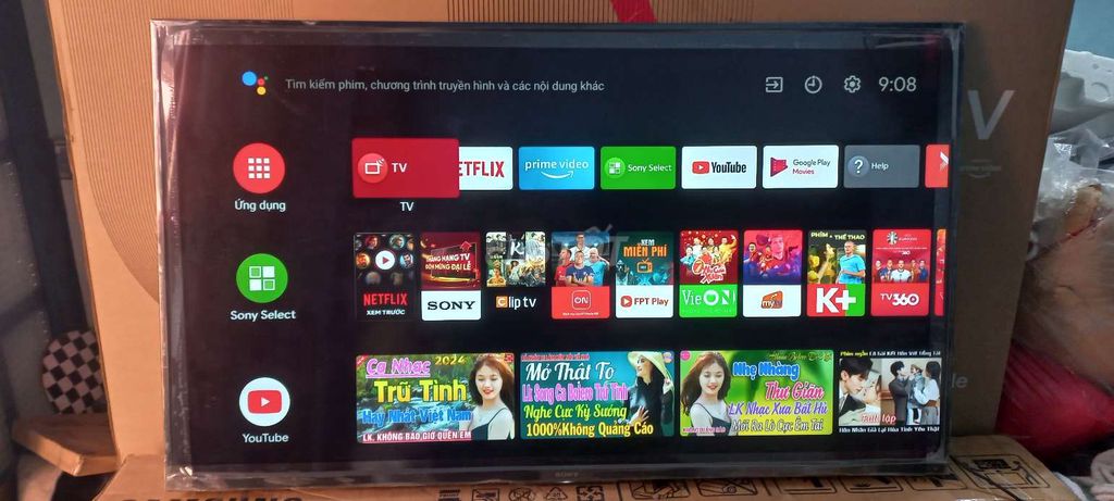 Android Tivi Sony 49inch 4K giọng nói, mẫu 2018