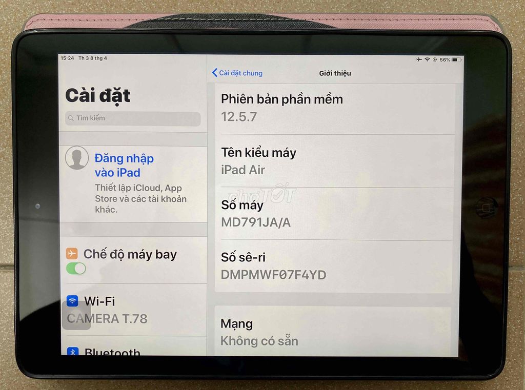 Bán Ipad Air màu bạc. Mua bán Máy tính bảng tại Quận 3 Tp Hồ Chí Minh được đăng bởi Tuấn Anh hình 3