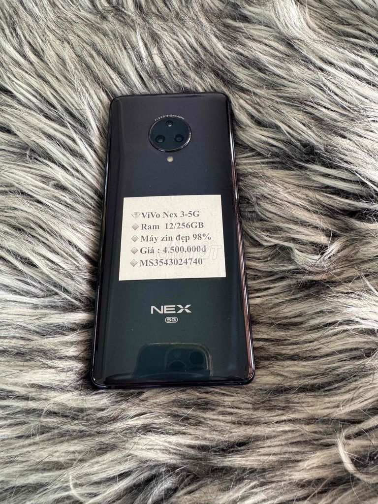 Vivo Nex 3-5G 256GB Đen 98%. Mua bán Điện thoại tại Quận 11 Tp Hồ Chí Minh được đăng bởi MỸ SƠN Mobile hình 1