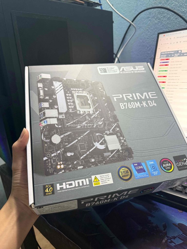 Bo mạch chủ Asus Prime B760M-K D4 mới. Mua bán Linh kiện (RAM, Card...) tại Huyện Bình Sơn Quảng Ngãi được đăng bởi MARK STORE hình 1